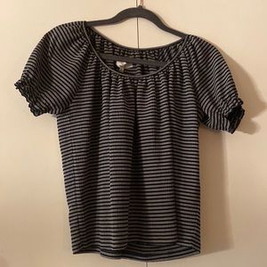 Dark Navy and White Striped Blouse XS, Texture and Thread by Madewell